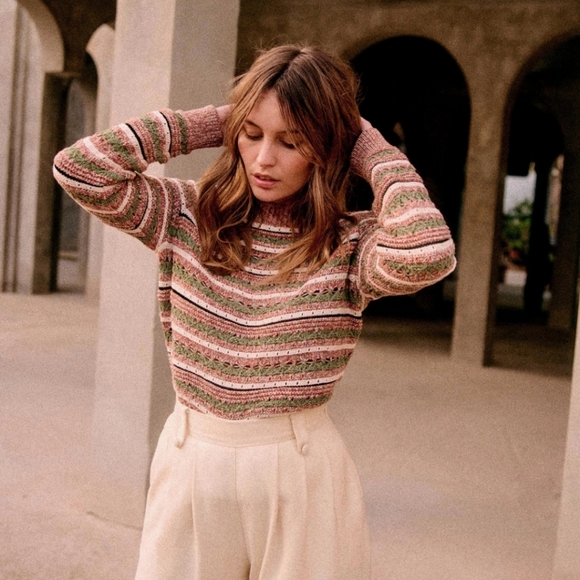 Sezane Marge Organic Cotton Sweater - Picture 3 of 5